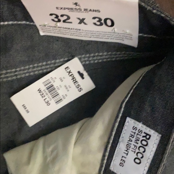 NWT Men Express 32x30 ROCCO Slim Straight Leg - Picture 7 of 11